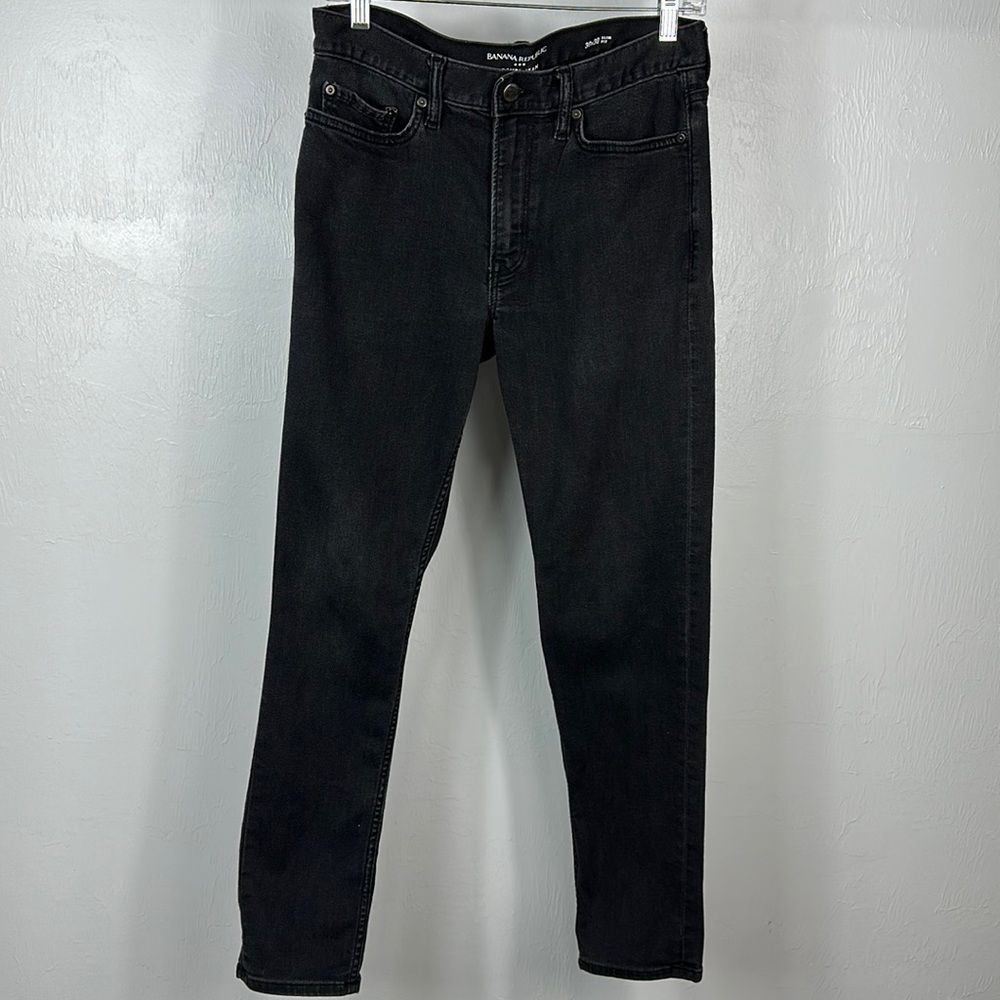 Banana Republic Black Travel Slim Fit Jeans Size 30 x 30